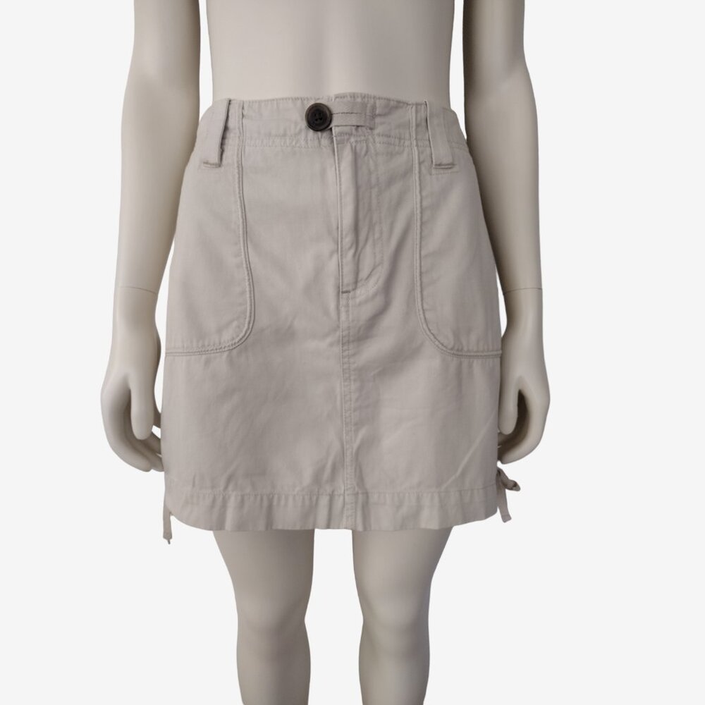Sonoma Khaki 100% Cotton High Waisted Miltipocket Casual Skort Size 8